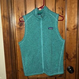 Teal fleece Patagonia vest size medium